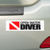 オープンウォーターダイバー バンパーステッカー (車上)