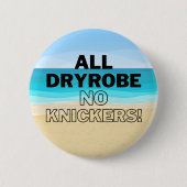 オープンウォーター泳ぐ人ギフトシースイミング 缶バッジ (正面)