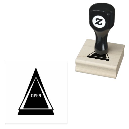 オープンカスタム深いプリント目掛けカラーパープルインク ラバースタンプ (押印)