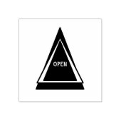 オープンカスタム深いプリント目掛けカラーパープルインク ラバースタンプ (インプリント)