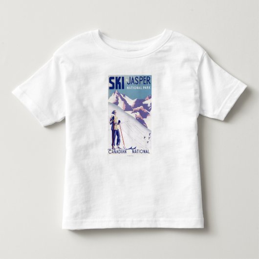 オープンスロープの女性ポスター トドラーTシャツ (正面)