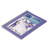 オープンスロープの女性ポスター ノートブック (左側)