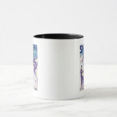 オープンスロープの女性ポスター マグカップ (中央)