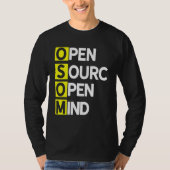 オープンソースOpen Mind 3 Program Coder Computer Dev Tシャツ (正面)