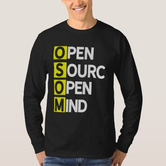 オープンソースOpen Mind 3 Program Coder Computer Dev Tシャツ (正面)