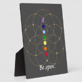 オープンチャクラ&生命の種 フォトプラーク (側面)