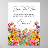 オープンティキバートロピカルルアウ（ハワイ式宴会） ポスター (正面)