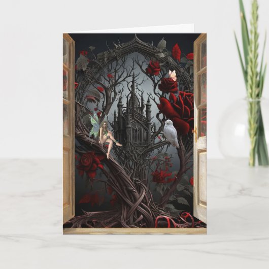 オープンドアの誕生日カード サンキューカード (正面)