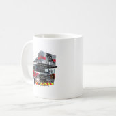 オープンドア付き消防車 コーヒーマグカップ (正面左)