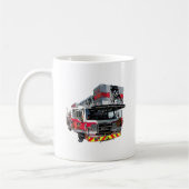 オープンドア付き消防車 コーヒーマグカップ (左)