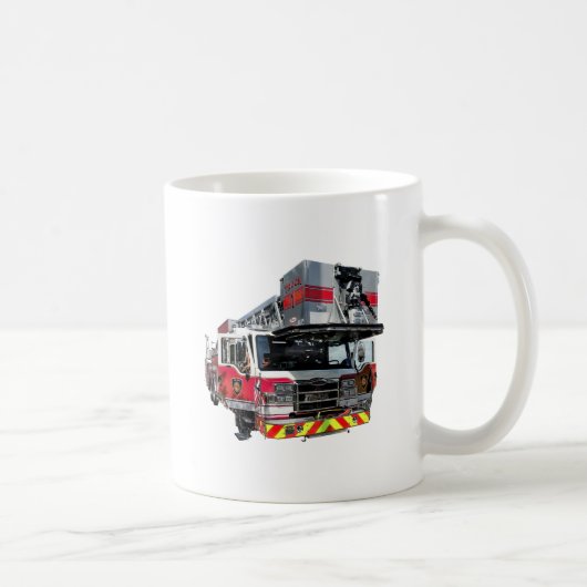 オープンドア付き消防車 コーヒーマグカップ (右)