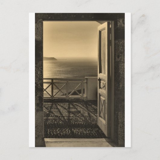 オープンドア – レトロ ポストカード (正面)