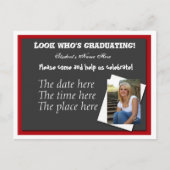 オープンハウスの卒業招待状 インビテーションポストカード (正面)