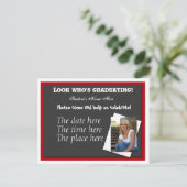 オープンハウスの卒業招待状 インビテーションポストカード (スタンド正面)