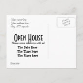 オープンハウスの招待 インビテーションポストカード (裏面)
