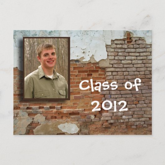 オープンハウスの招待 – 崩れ落ちる壁。 インビテーションポストカード (正面)