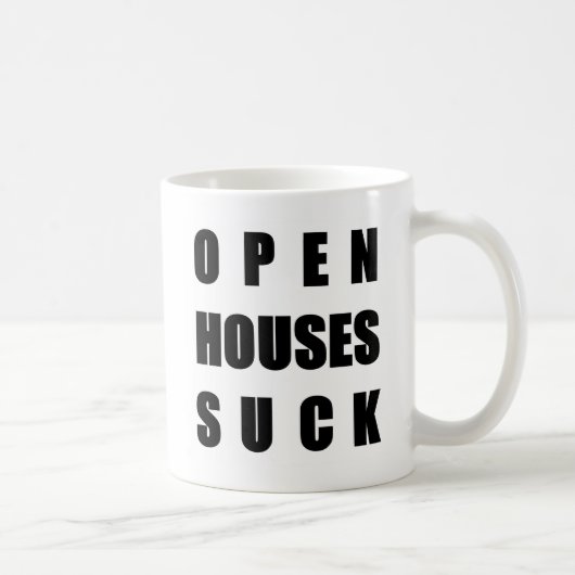 オープンハウスは吸います コーヒーマグカップ (右)