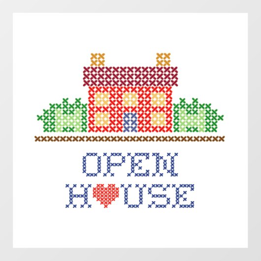 オープンハウスウィンドウにしがみつく ウィンドウサイン (シート)