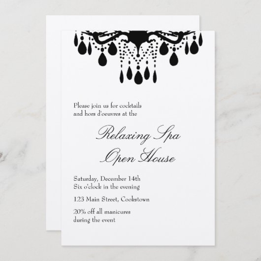 オープンハウスシルバーグランド社交ダンス 招待状 (正面/裏面)