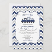 オープンハウストレインベビーシャワー招待状 招待状 (正面)