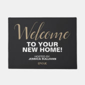 オープンハウスドアマット – ウェルカム名前をカスタムする ドアマット (正面)