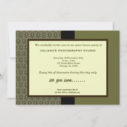 オープンハウスニュービジネス 招待状 (正面)