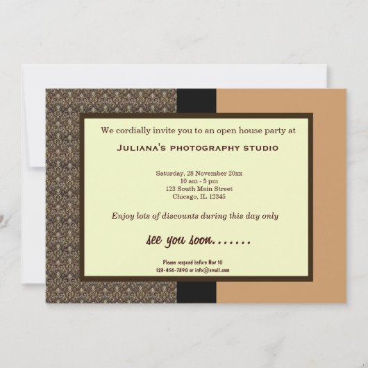 オープンハウスニュービジネス 招待状 (正面)