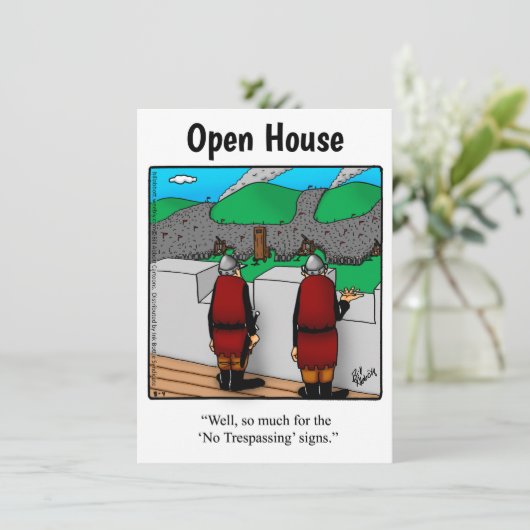 オープンハウスユーモアのある招待状「斑点」 招待状 (スタンド正面)