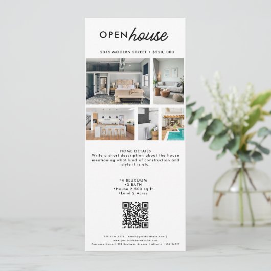 オープンハウス実在エステートが一覧表示された写真カード 招待状 (スタンド正面)