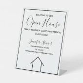 オープンハウス実在エステートエージェントカスタムリアルティ 台座サイン (正面)