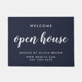 オープンハウス実在エステートネイビーブルー不動産仲介業者 ドアマット (正面)