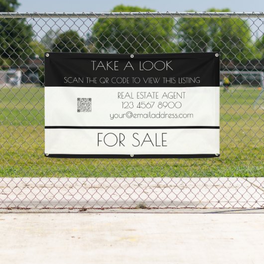 オープンハウス実在エステートQRコードプロパティプロモーション 横断幕 (インサイチュ)