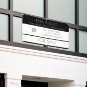 オープンハウス実在エステートQRコードプロパティプロモーション 横断幕 (ビルの外側)