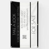 オープンハウス実在エステートQRコードプロパティプロモーション 横断幕 (縦)