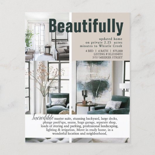 オープンハウス実在エテート不動産仲介業者フライヤー チラシ (裏面)