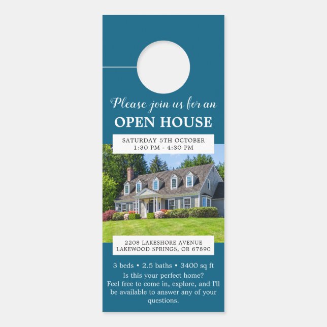 オープンハウス招待状実在エテート農業 ドアノブサイン (正面)