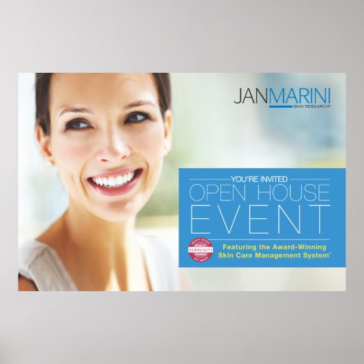 オープンハウス招待状45x30インチ ポスター (正面)