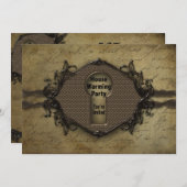 オープンハウス招待状 – 鍵穴/鍵入り口 招待状 (正面/裏面)