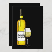 オープンハウス発表：ハーフトーンワイン 案内状 (正面/裏面)