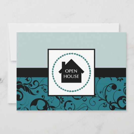 オープンハウス発表 : プロフェッショナルなダマスク 招待状 (正面)