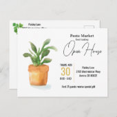 オープンハウス等の飲食招待状 ポストカード (正面/裏面)