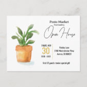 オープンハウス等の飲食招待状 ポストカード (正面)