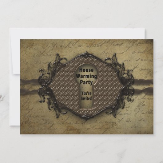 オープンハウス ご招待 - 鍵穴/鍵の入り口 招待状 (正面)