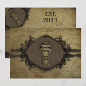 オープンハウス ご招待 - 鍵穴/鍵の入り口 招待状 (正面/裏面)