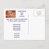 オープンハウス!はがき招待状イベント秋 インビテーションポストカード (裏面)