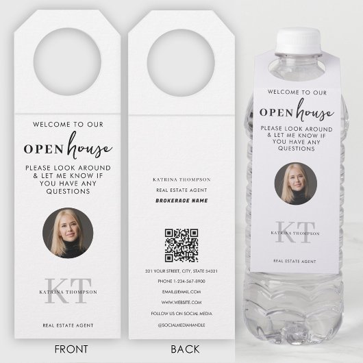 オープンハウス&エスティ実在テートエージェント写真QRコード ボトルネックタグ