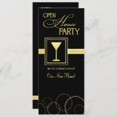 オープンハウス – カクテルパーティの招待状 招待状 (正面/裏面)