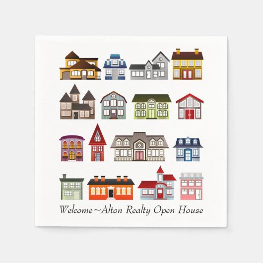 オープンハウス スタンダードカクテルナプキン (正面)