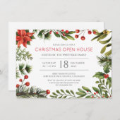 オープンハウス フローラル クリスマス ホリデーパーティー 招待状 (正面/裏面)