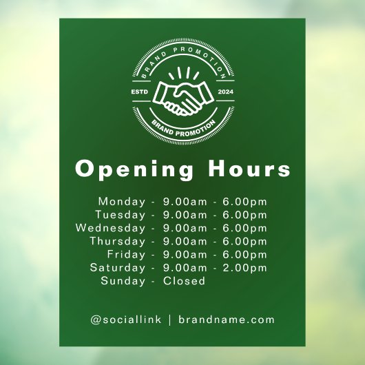 オープンハウス ミニマリスト 小規模ビジネス ネーム ブランディング ウィンドウサイン (シート3)